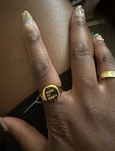 Customer photo review of 'Made Of Magic' Signet Ring