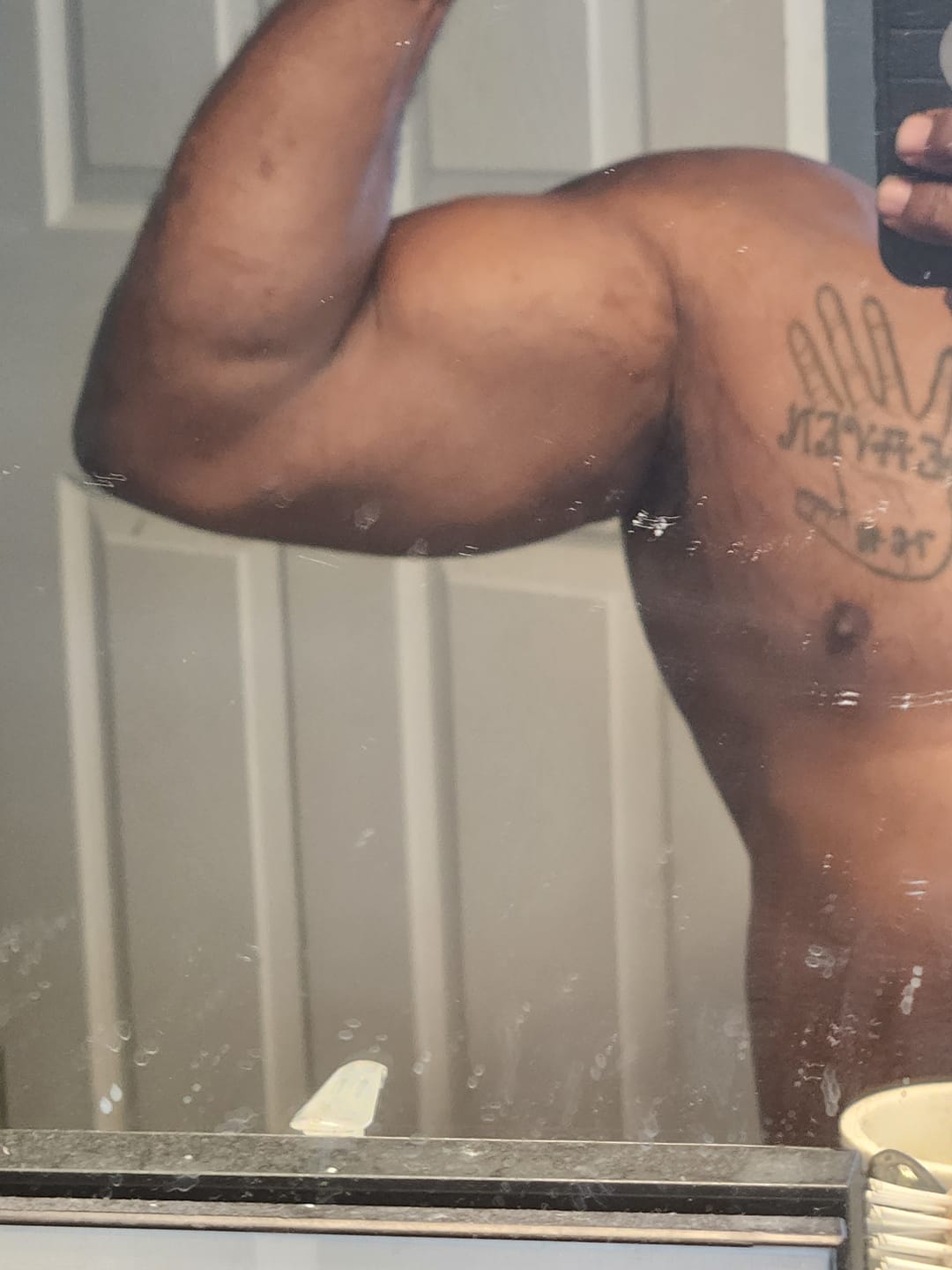 Customer photo review of SUPERMAN BLEND (Sea Moss/Ginseng/Tongkat Ali/Horny goatweed/Maca root/Lion's mane/Burdock root/Bladderwrack/Ashwagandha/Yellow doc)💪🏿🍆