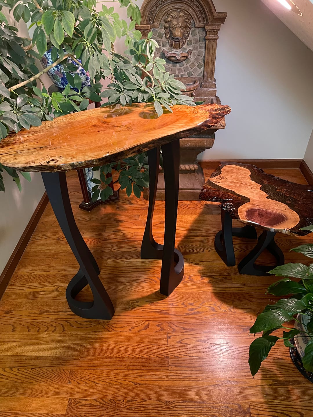 Customer photo review of Counter Table Legs 605 Uzar 34H for Live Edge Tabletop