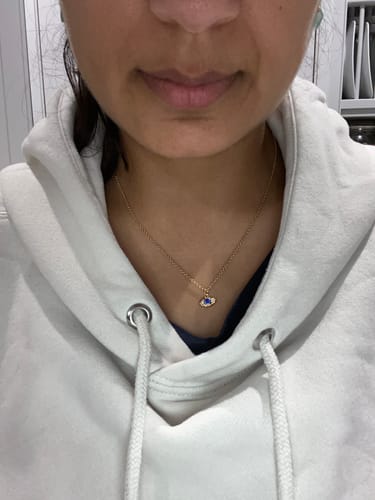 Customer photo review of Evil Eye Necklace