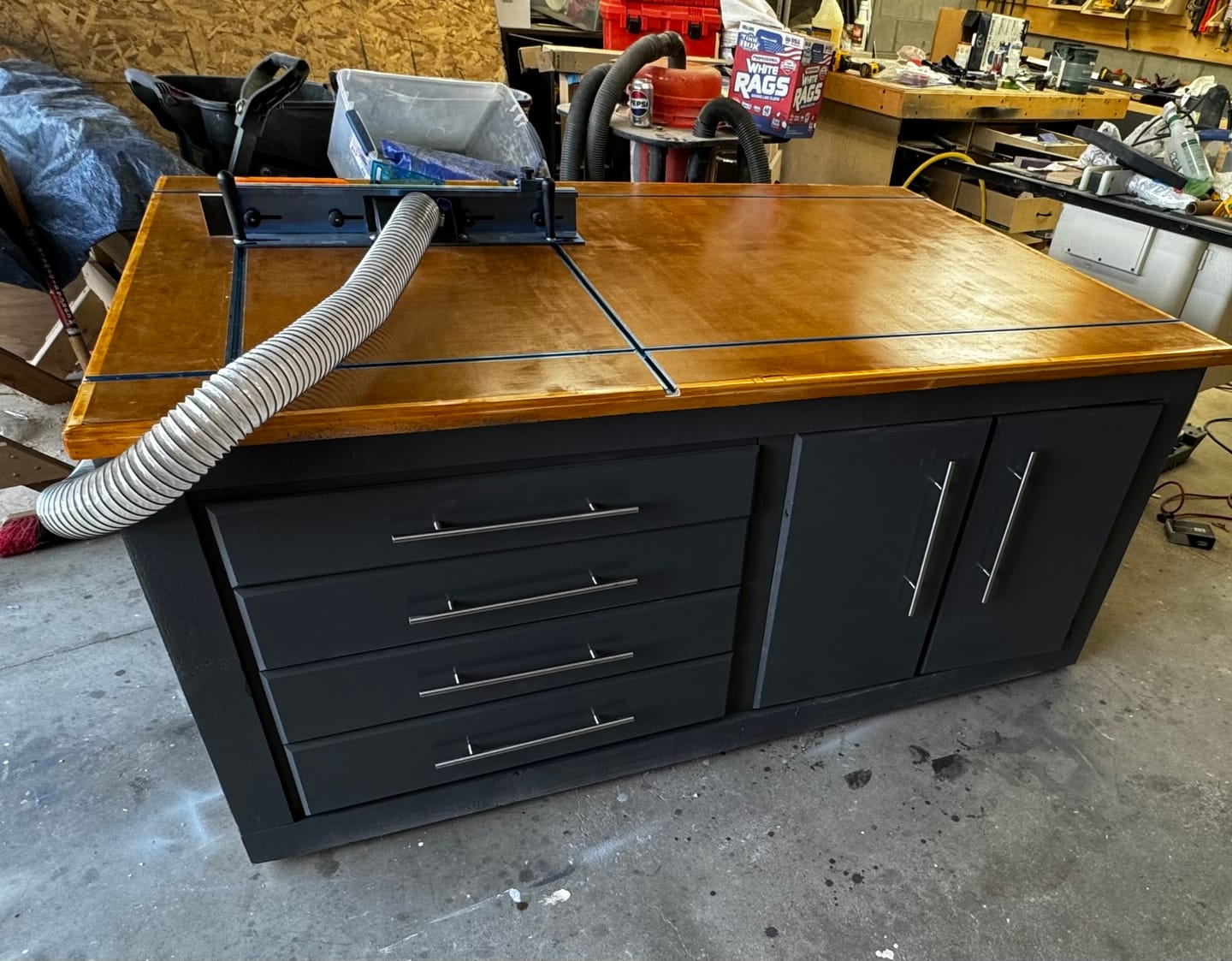 Customer photo review of The Versatile Garage Shop Workbench - Digital Download