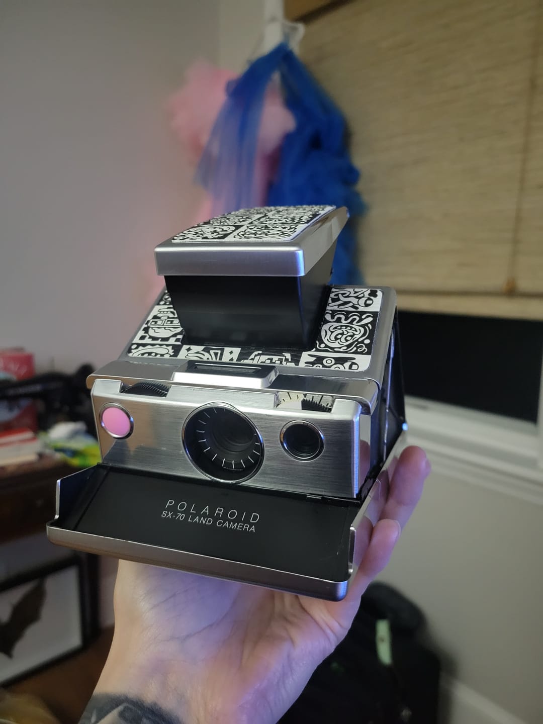 Customer photo review of Polaroid Folding Camera Replacement Button and Installation Service