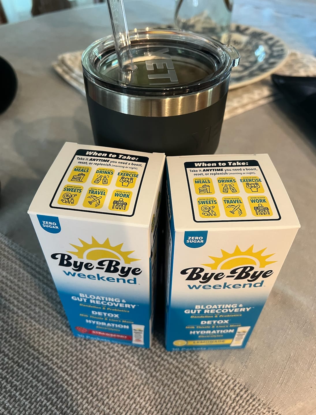 Customer photo review of Bye-Bye Weekend Drink Mix
