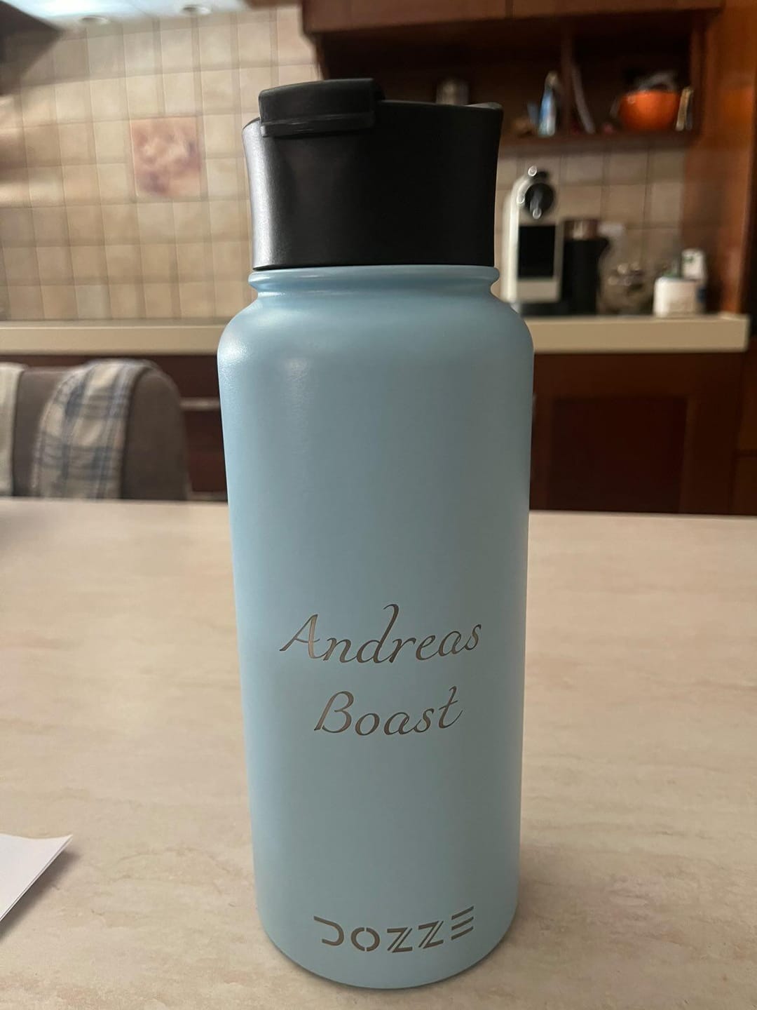 Customer photo review of DOZZE Adventurer Water Bottle