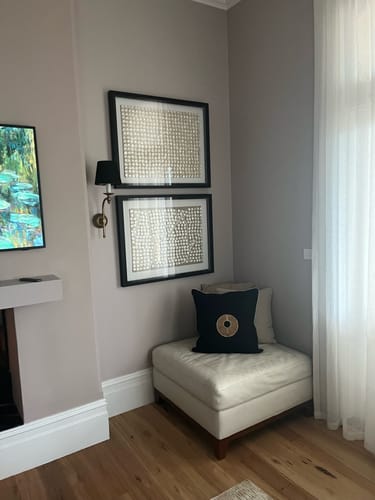 Customer photo review of Shell Mother of Pearl Wave Artwork 67 x 85cm