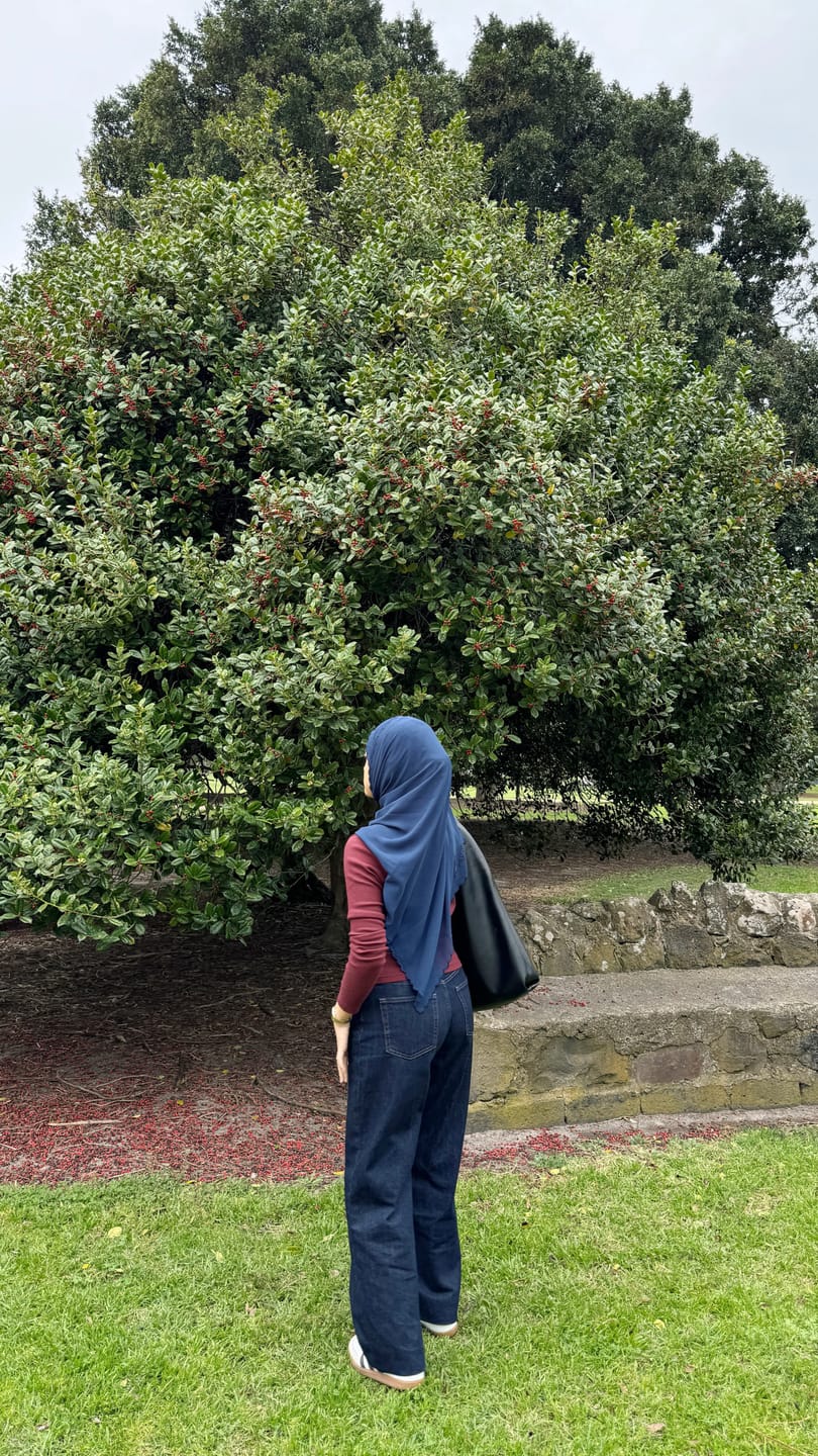 Customer photo review of Chiffon Hijab Set - Plum
