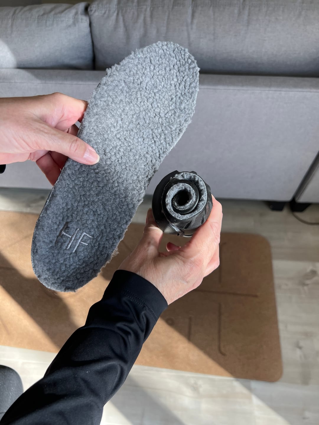 Customer photo review of HIKE Winter Insoles – Warm, Comfortable & Shock-Absorbing Foot Pads