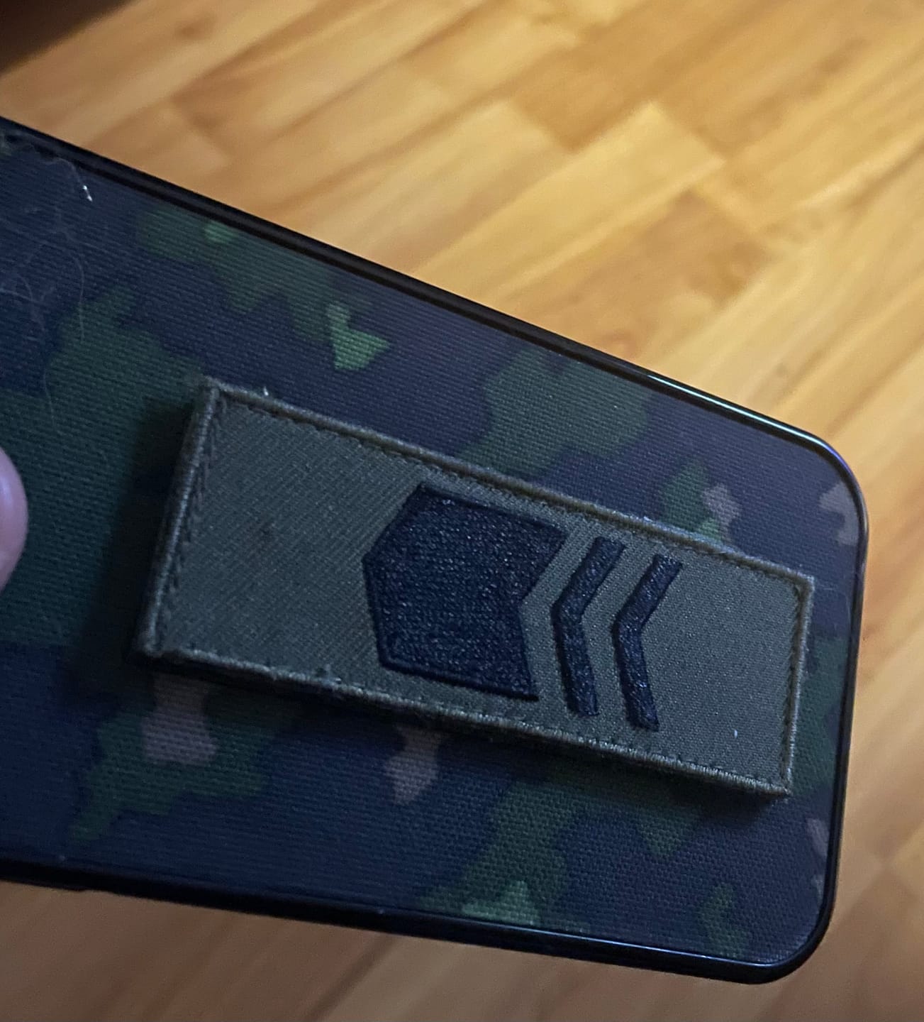 Customer photo review of Velcro Phone Cases