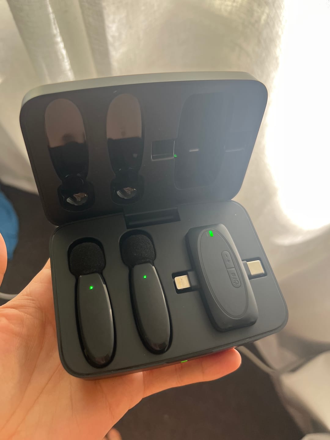 Customer photo review of Twin Talk Dual Wireless Microphone