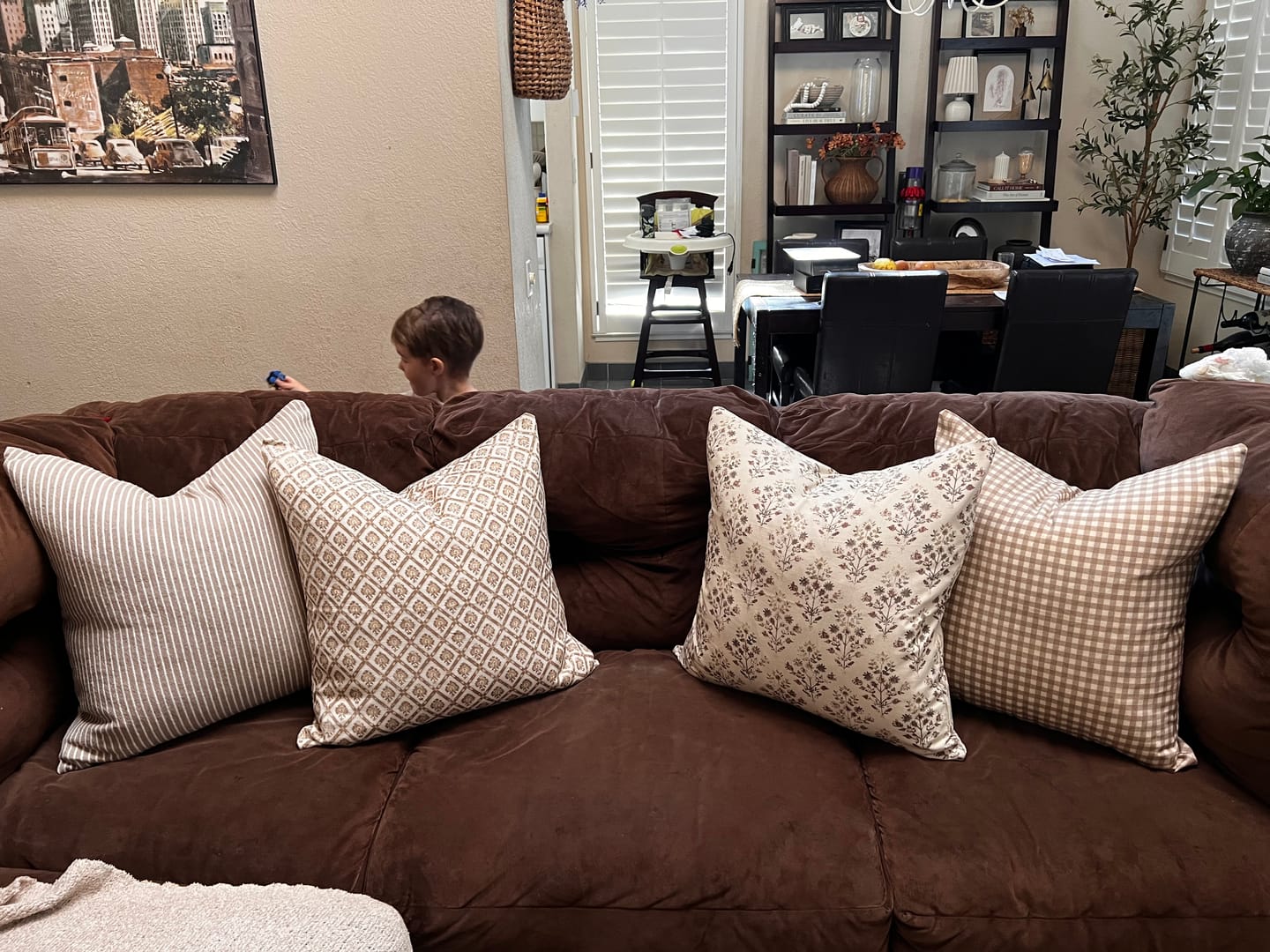 Customer photo review of Evie in Linen - 18" | 20" |  22" | 26"