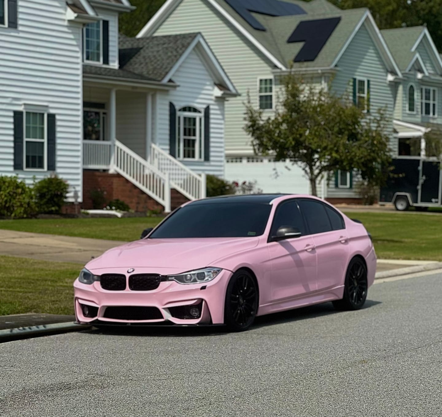 Customer photo review of High Glossy Baby Pink Vinyl Wrap