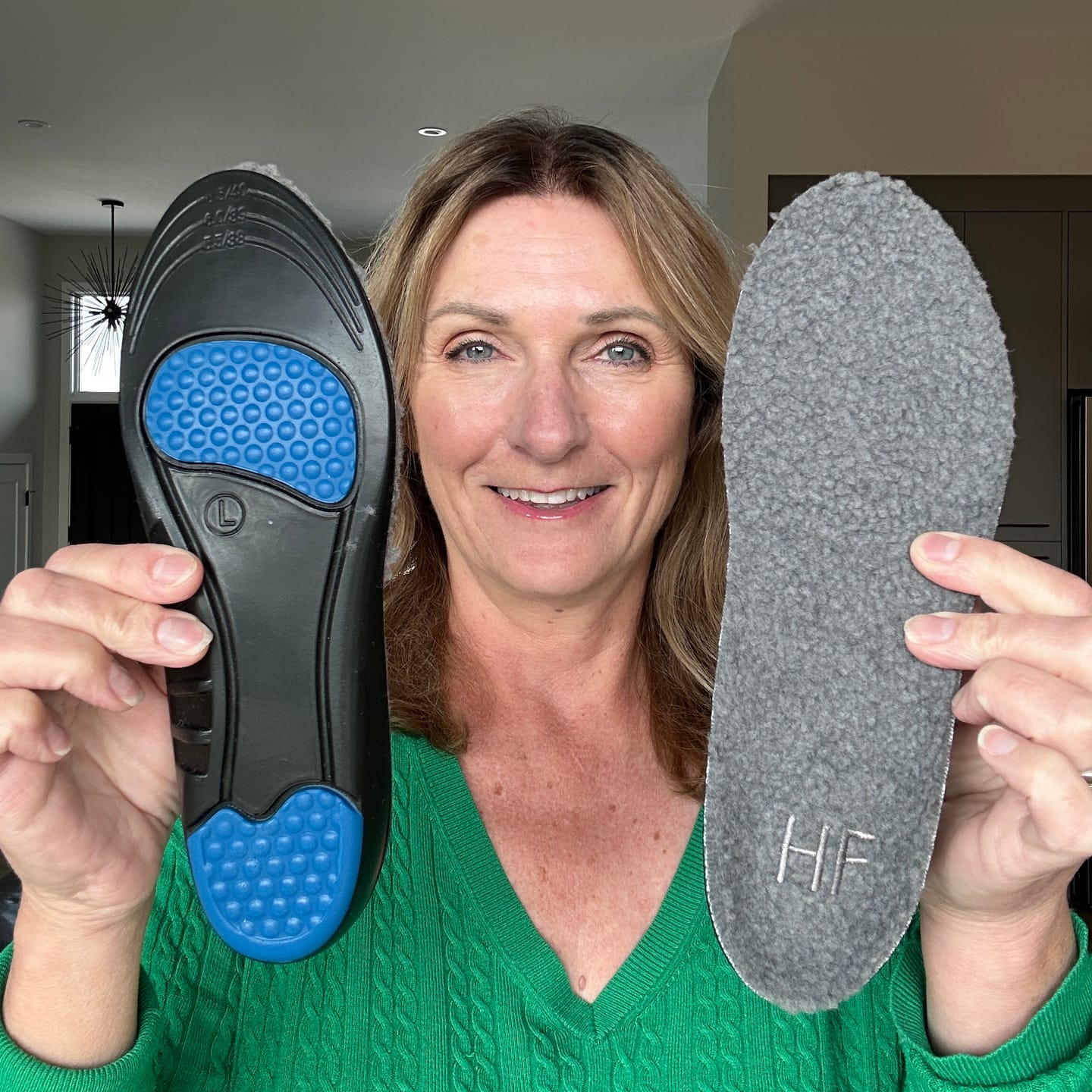 Customer photo review of HIKE Winter Insoles – Warm, Comfortable & Shock-Absorbing Foot Pads