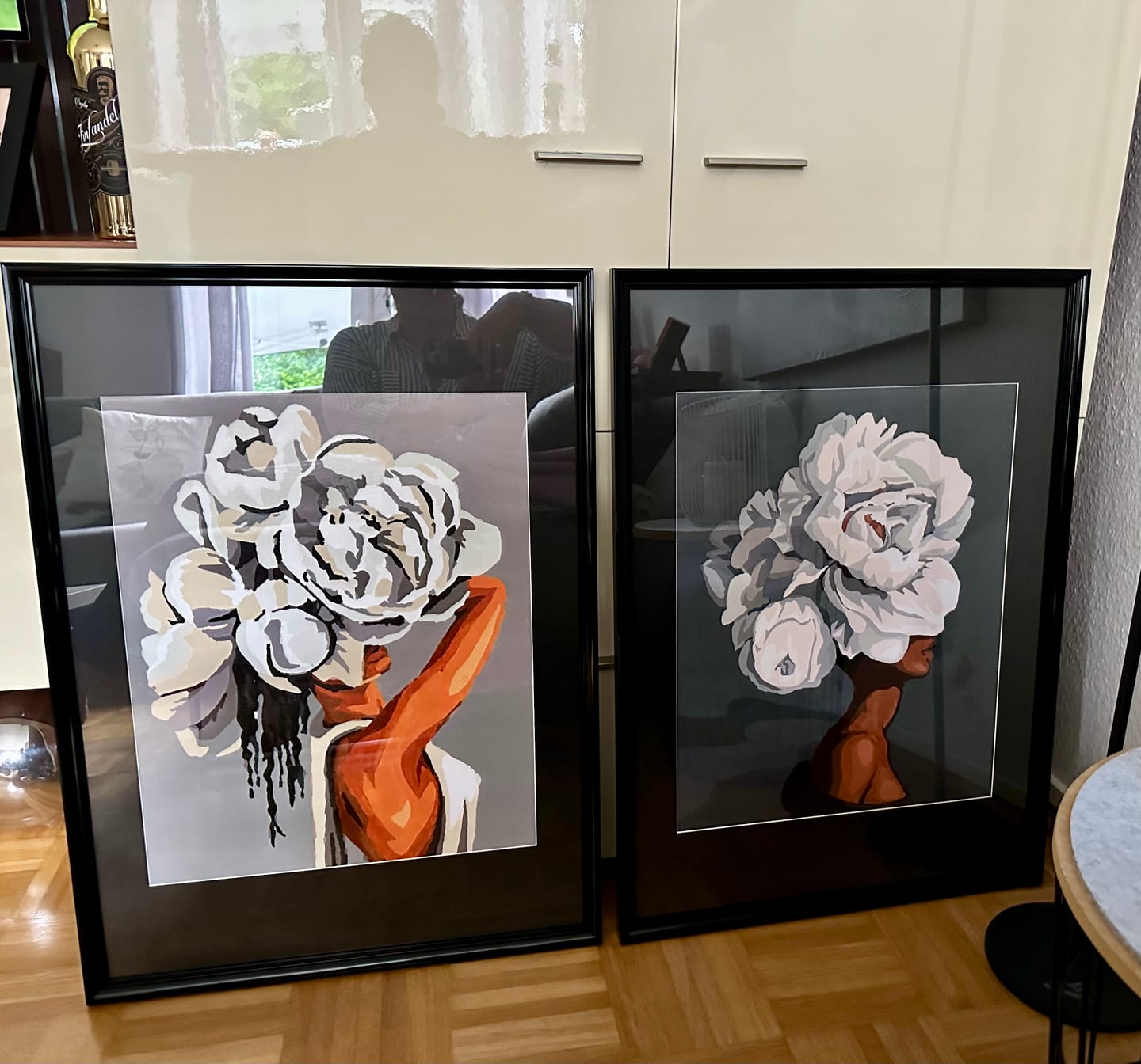 Customer photo review of Malen nach Zahlen - Frau mit Blumenhaar