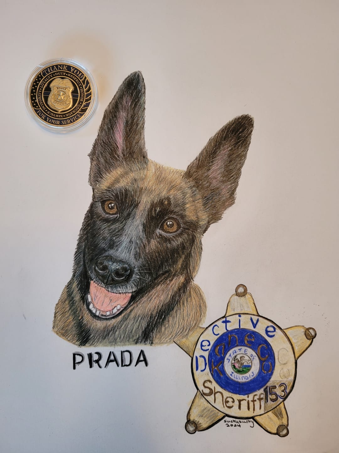 Customer photo review of Police - Thank You For Your Service Coin