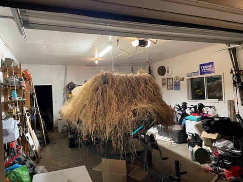 Customer photo review of Hunting Blind Raffia Grass (Pack)