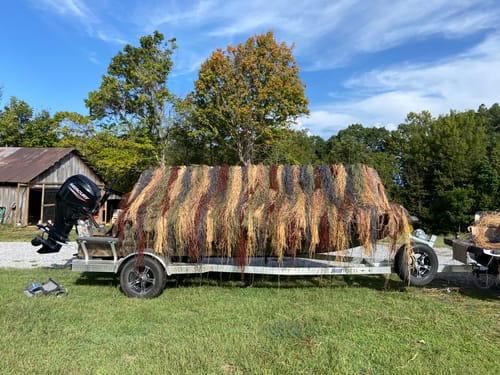 Customer photo review of Hunting Blind Raffia Grass (Pack)