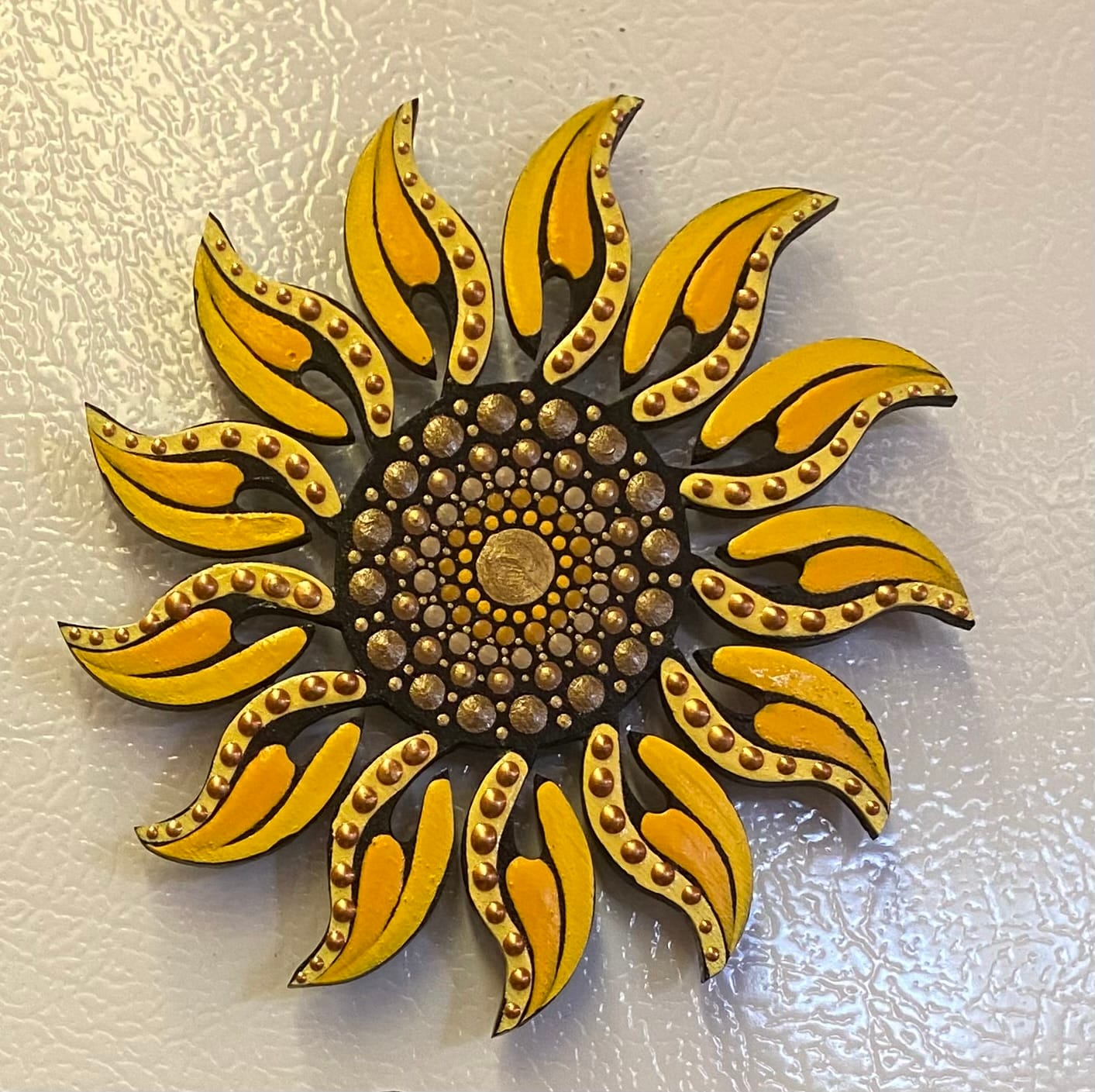 Customer photo review of Unfinished Wood Radiant Sun Silhouette | Summer | Celestial | Craft Cutout | up to 36"