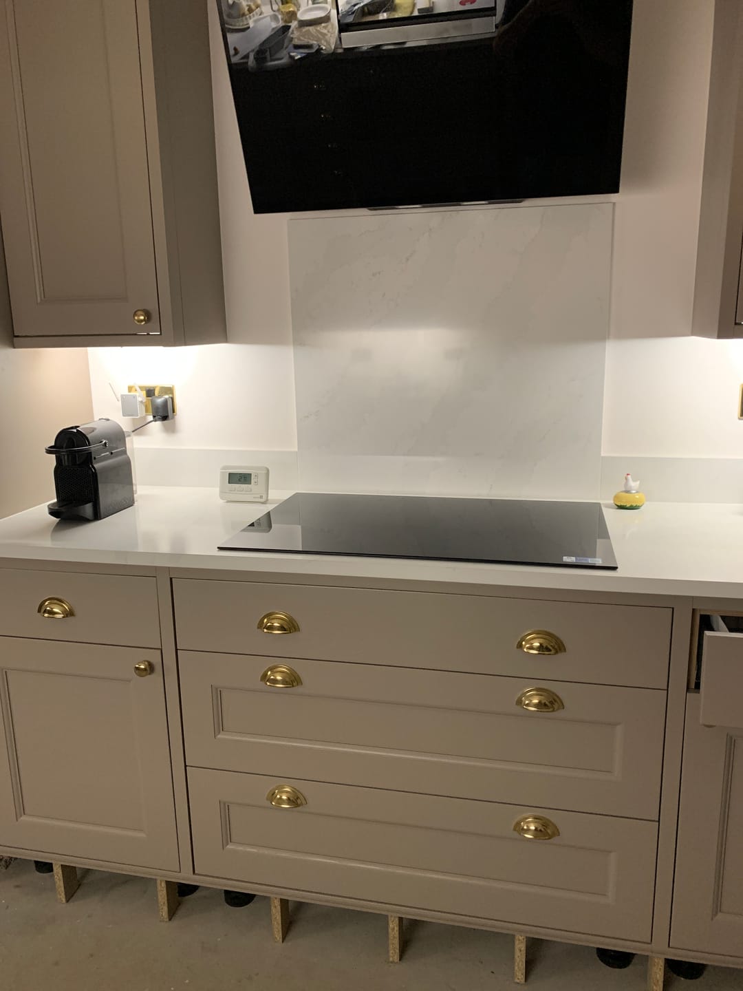 Customer photo review of Shropshire Polished Brass Cupboard Handles