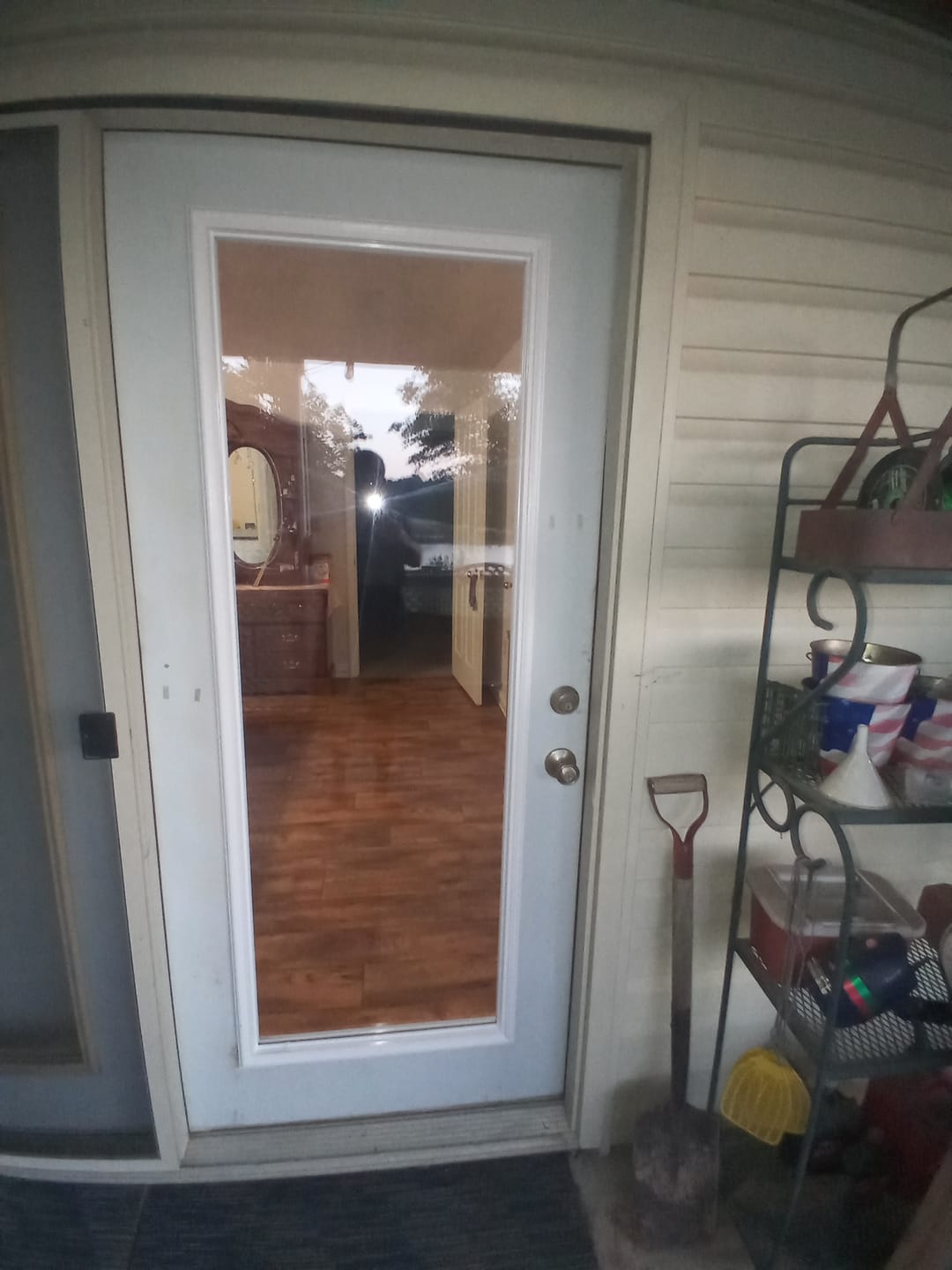 Customer photo review of ODL Clear Door Glass - 24" x 66" Frame Kit