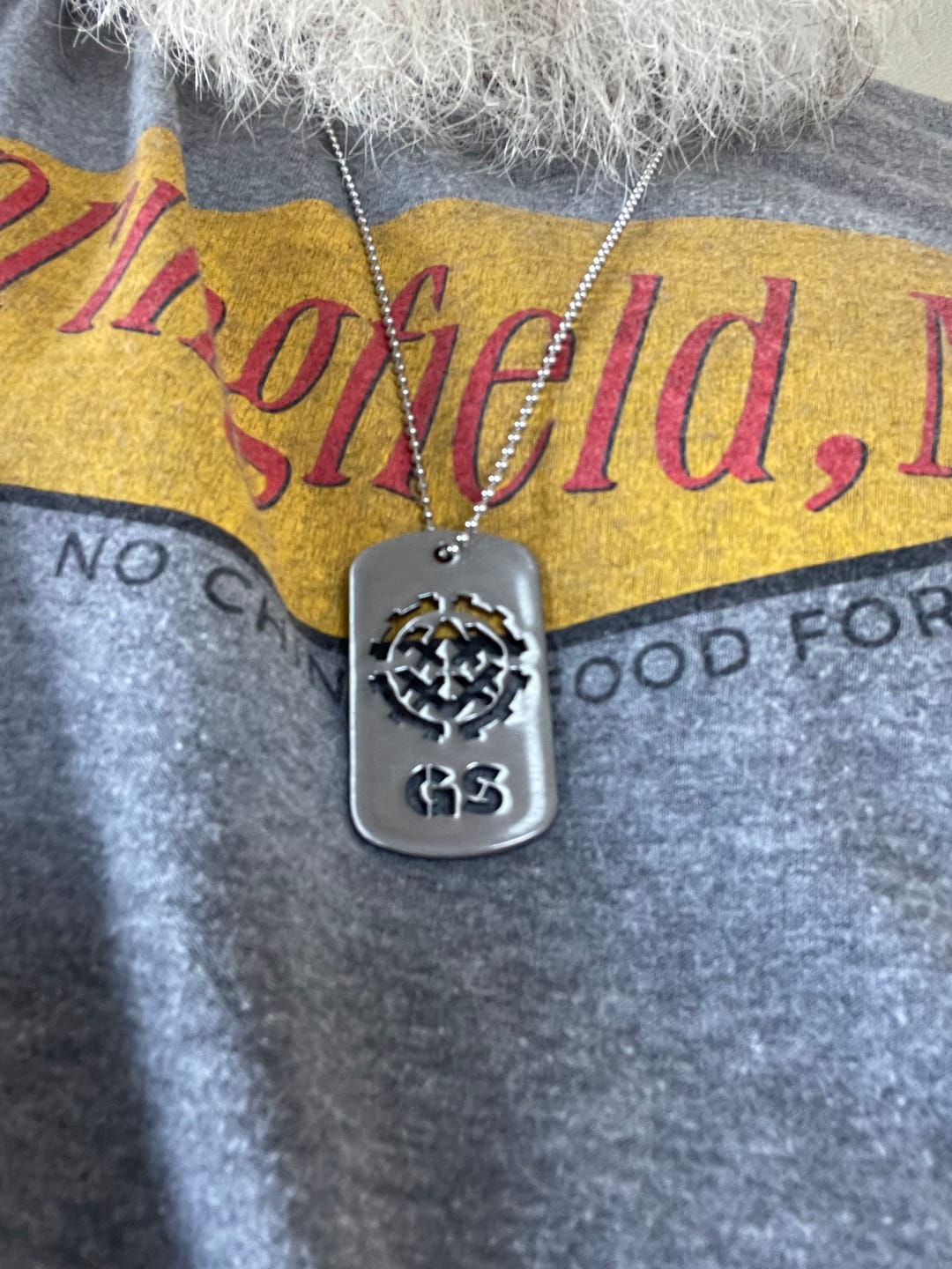 Customer photo review of Mechaniker modern - Personalisierbare Laser-Halskette für Männer