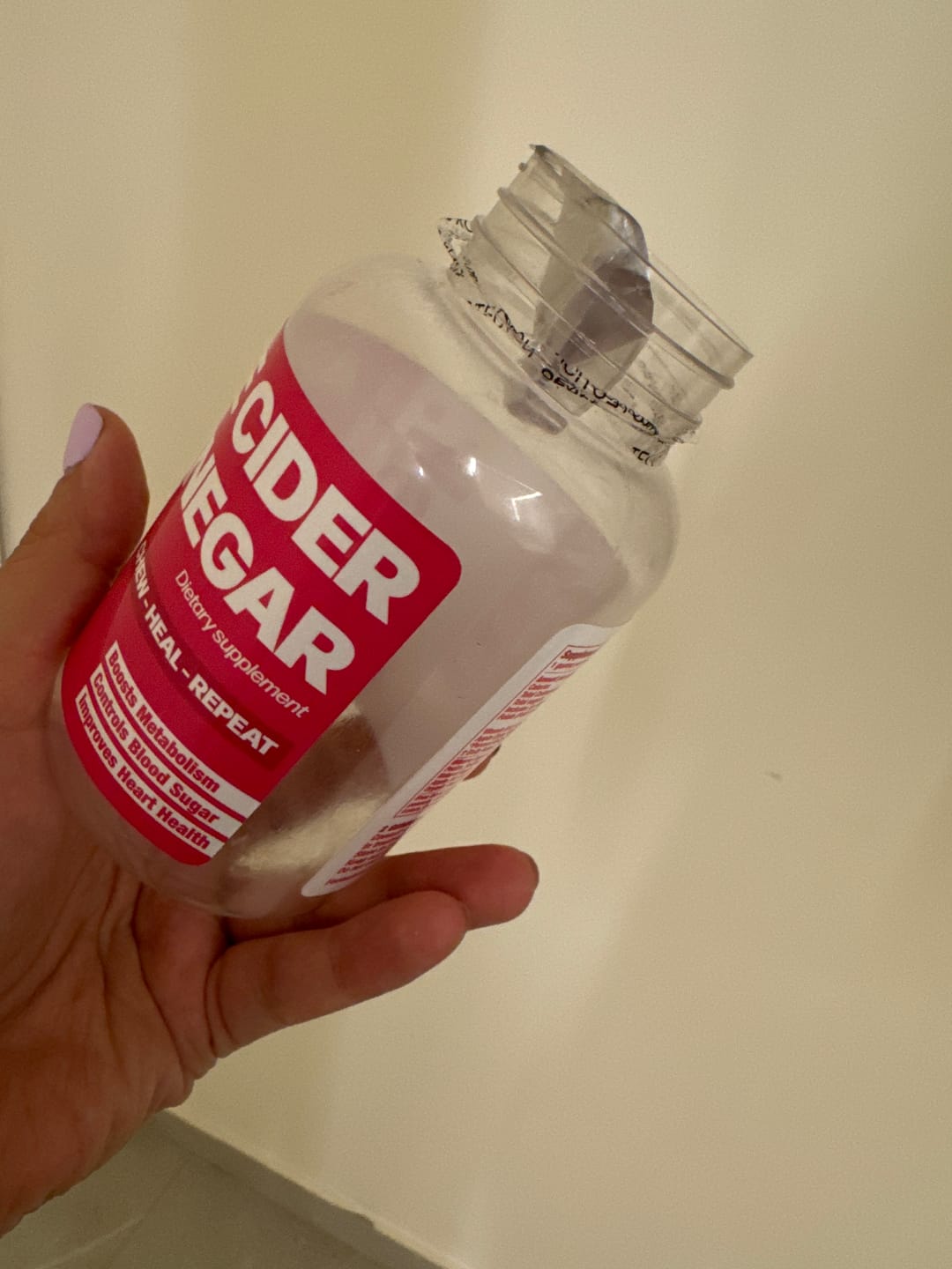 Customer photo review of Apple Cider Vinegar Gummies