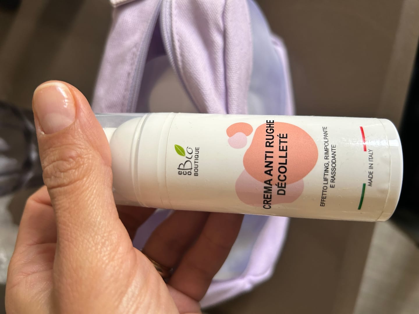 Customer photo review of Crema Anti Rughe Décolleté
