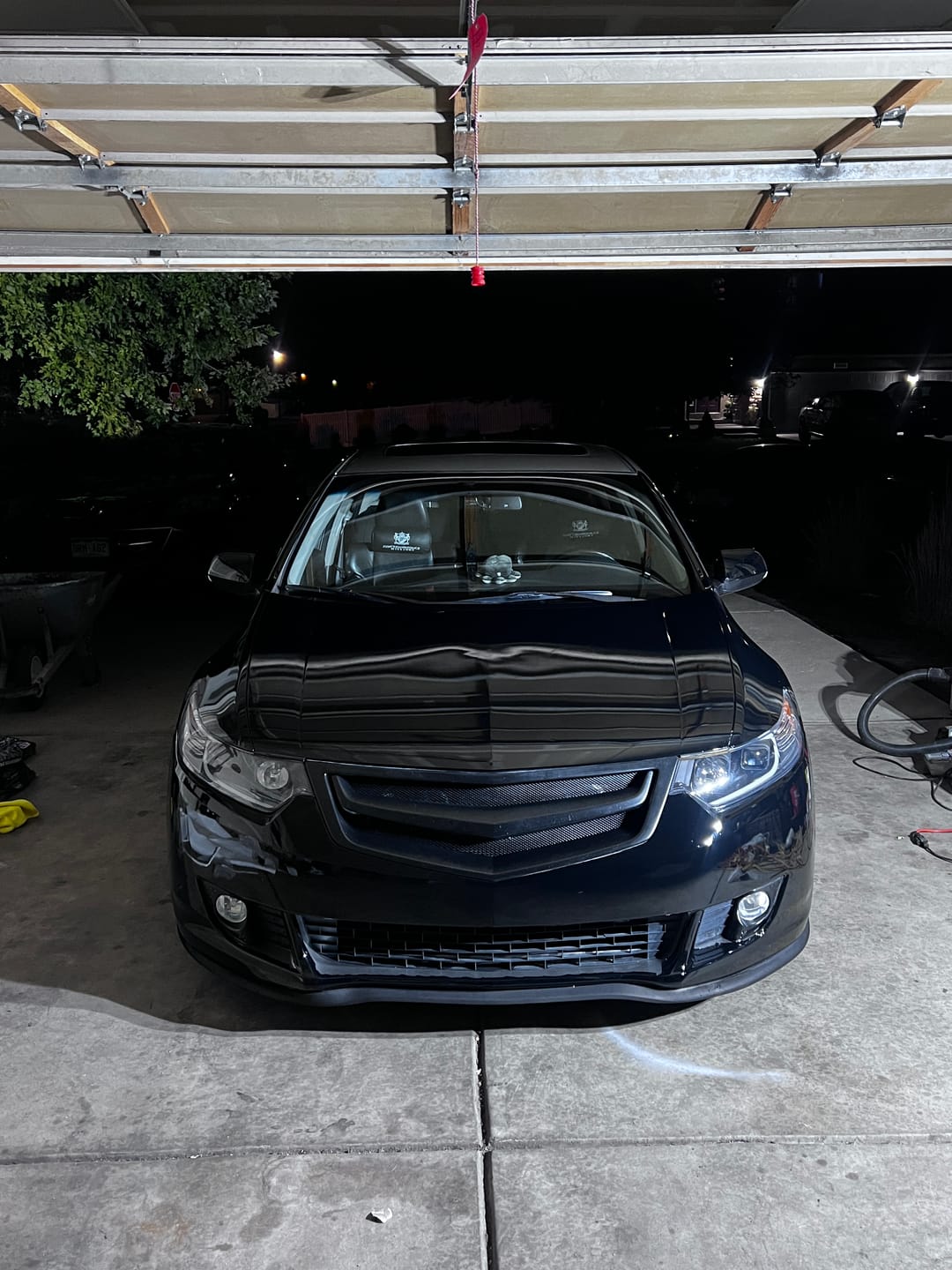 Customer photo review of High Glossy Paint Black Vinyl Wrap