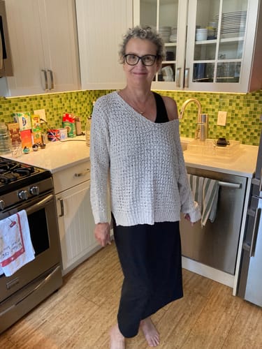 Customer photo review of My Cozy Cable Knit Sweater (Ivory)