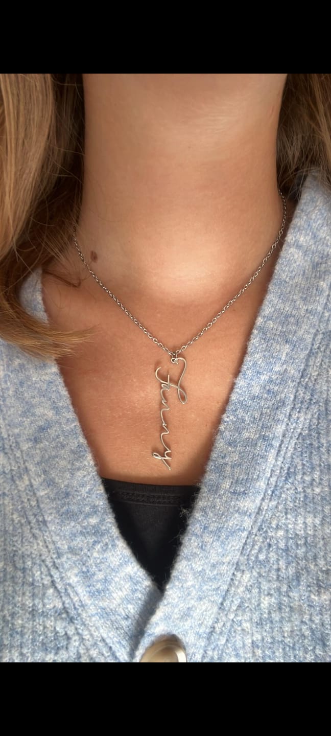 Customer photo review of Collier Signature Personnalisé