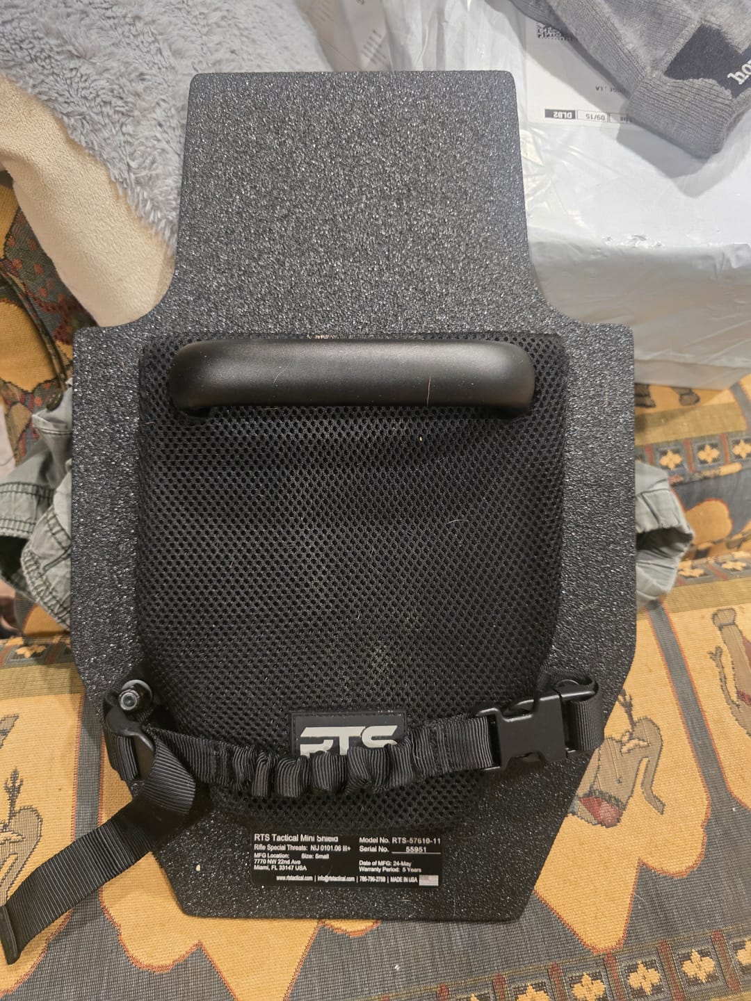 Customer photo review of RTS Tactical Level III+ Rifle Special Threats Mini Shield