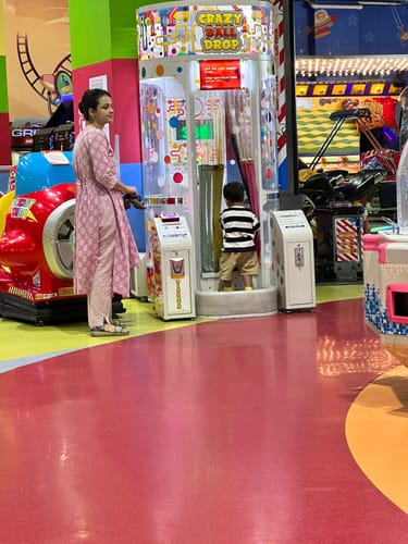 Customer photo review of Red Bandhini Suit Set