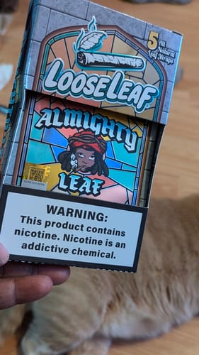 Customer photo review of Chief Keef “Almighty Leaf” LooseLeaf 5-Pack Wraps (40 Count)