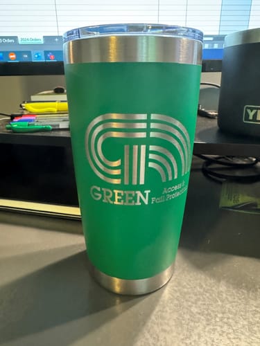 Customer photo review of Bundle (6) Custom Laser Engraved - 20oz Tumblers