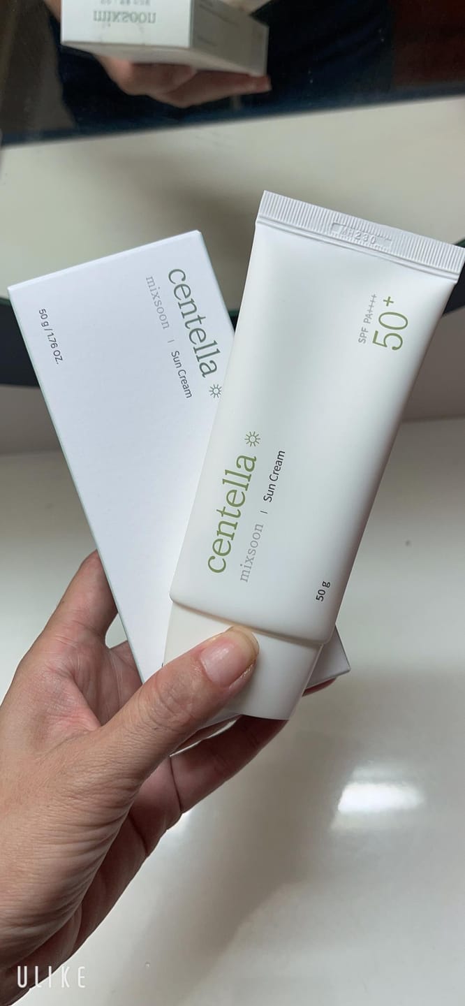 Customer photo review of MIXSOON - Centella Sun Cream SPF 50+ PA++++ 50 GR | Protector Solar