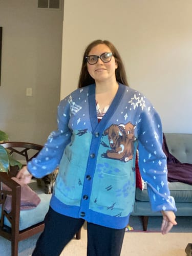 Customer photo review of Twice as Many Stars Cardigan