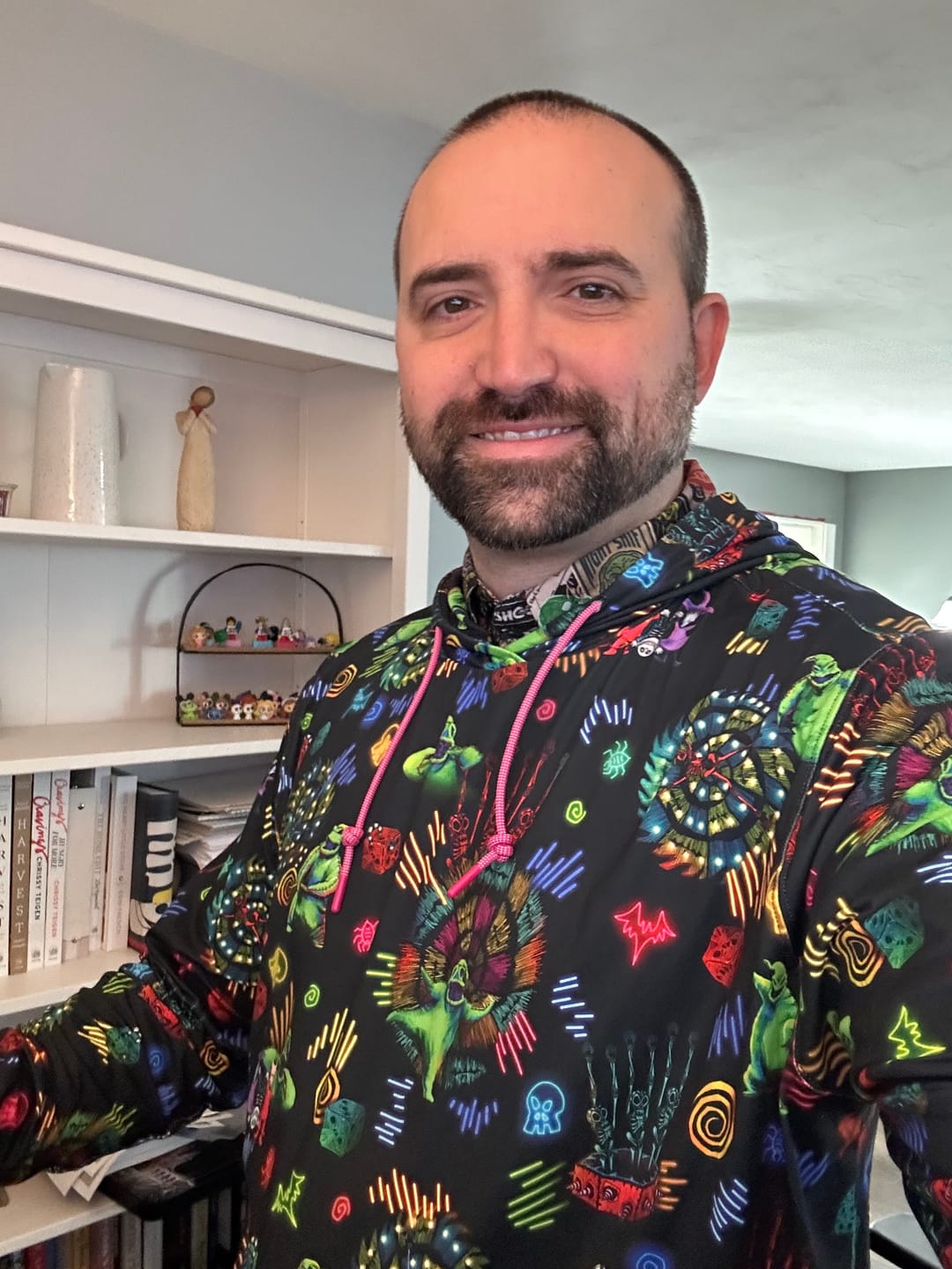 Customer photo review of Disney Tim Burton's Nightmare Before Christmas "Oogie's Turn to Boogie" – Performance Hoodie