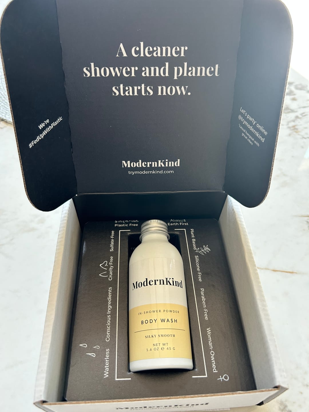 Customer photo review of Body Wash Powder