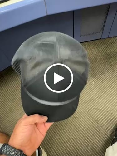 Customer video review of Flat Bill Seven-Panel Leather Patch Hat - Richardson 168