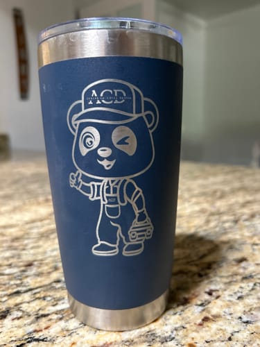 Customer photo review of Bundle (6) Custom Laser Engraved - 20oz Tumblers