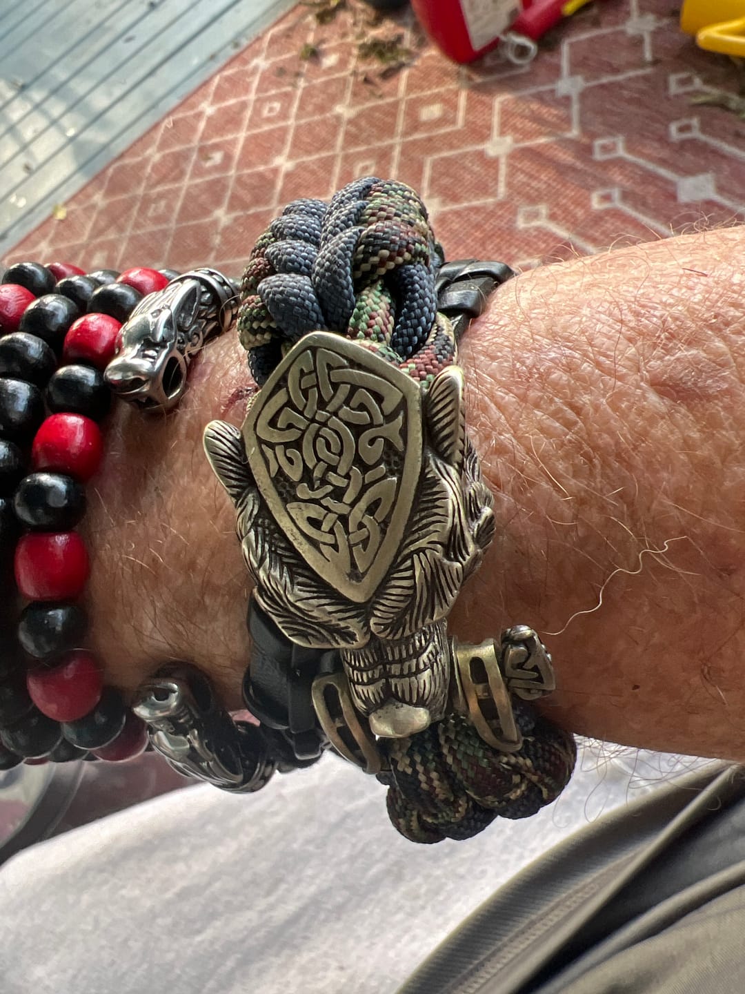 Customer photo review of Vikings Bear Paracord Bracelet