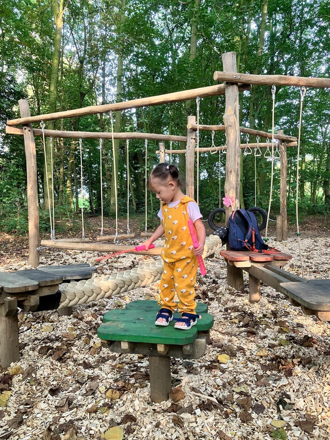 Customer photo review of Counting Sheep Everyday Dungarees