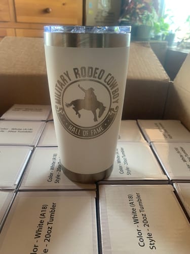 Customer photo review of Bundle (6) Custom Laser Engraved - 20oz Tumblers
