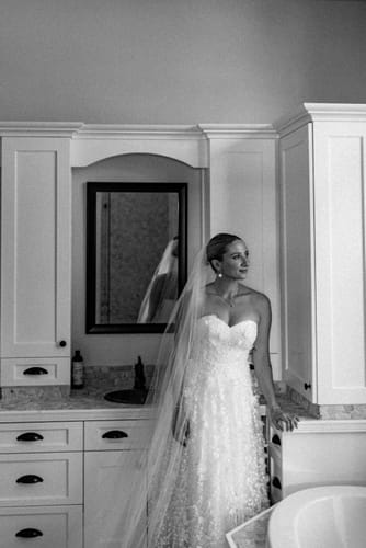 Customer photo review of Adela Appliqué Midi Dress by Bariano - RENTAL