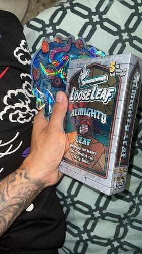 Customer photo review of Chief Keef “Almighty Leaf” LooseLeaf 5-Pack Wraps (40 Count)