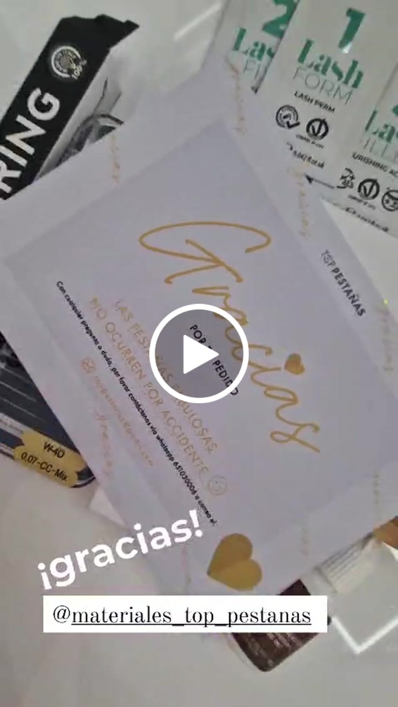 Customer video review of Fibras Tecnológicas “Top Pestañas” W lashes 4D