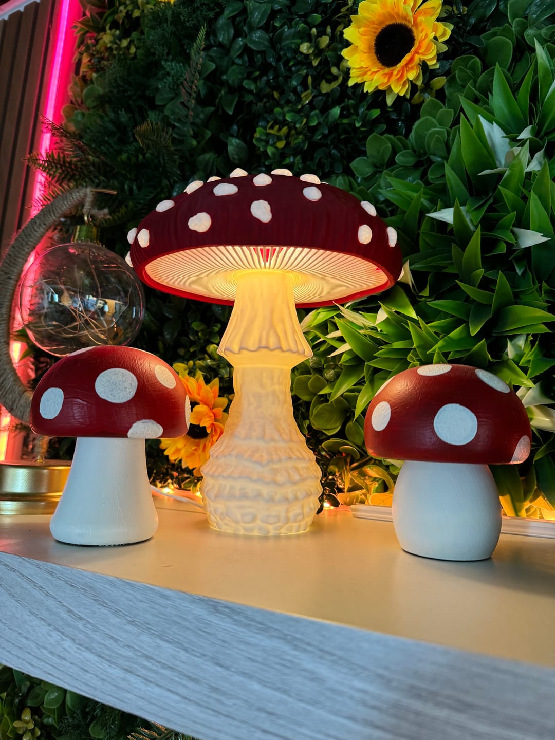 Customer photo review of Amanita Pilz Lampenschirm-Kit