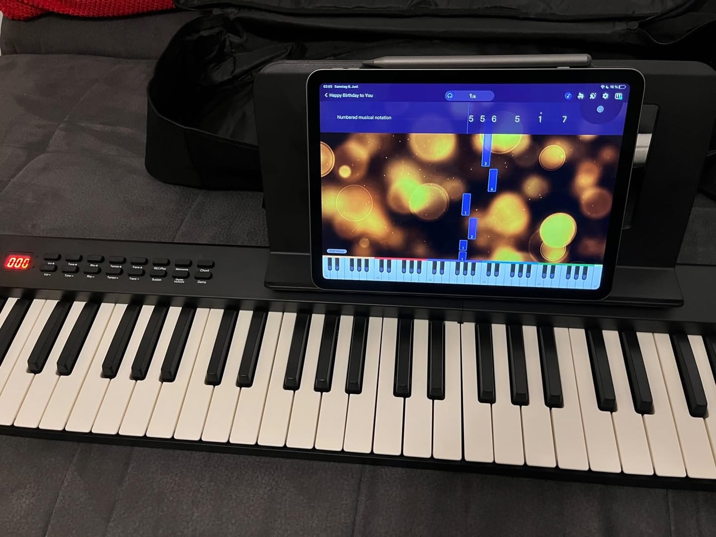 Customer photo review of Donner DP-10 Piano Électroniques Clavier portable pliable