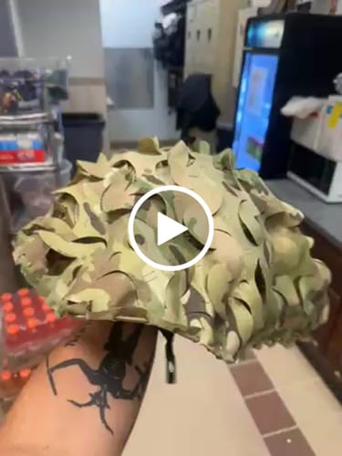 Customer video review of Predator Ghillie™ Helmet Cover