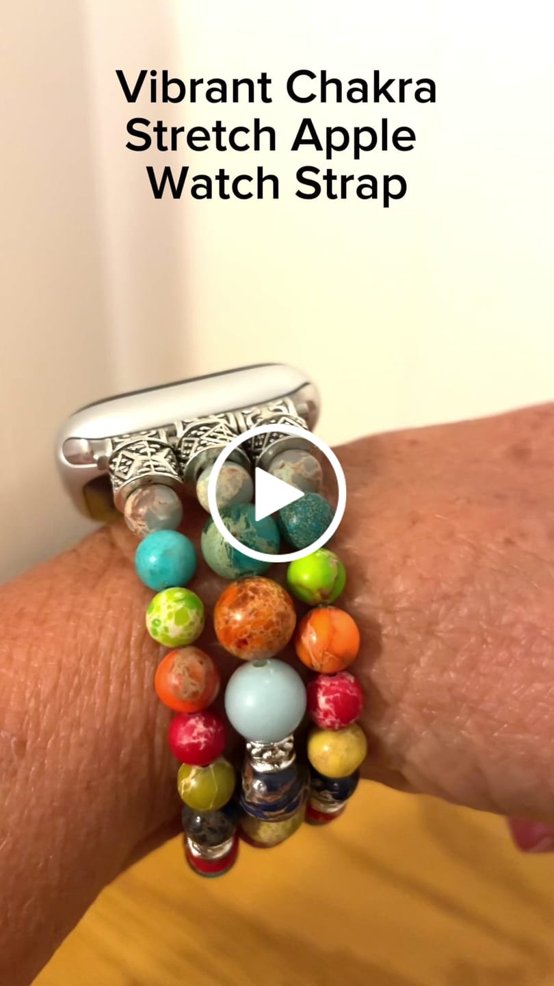 Customer video review of Vibrant Chakra Stretch Apple Watch Strap