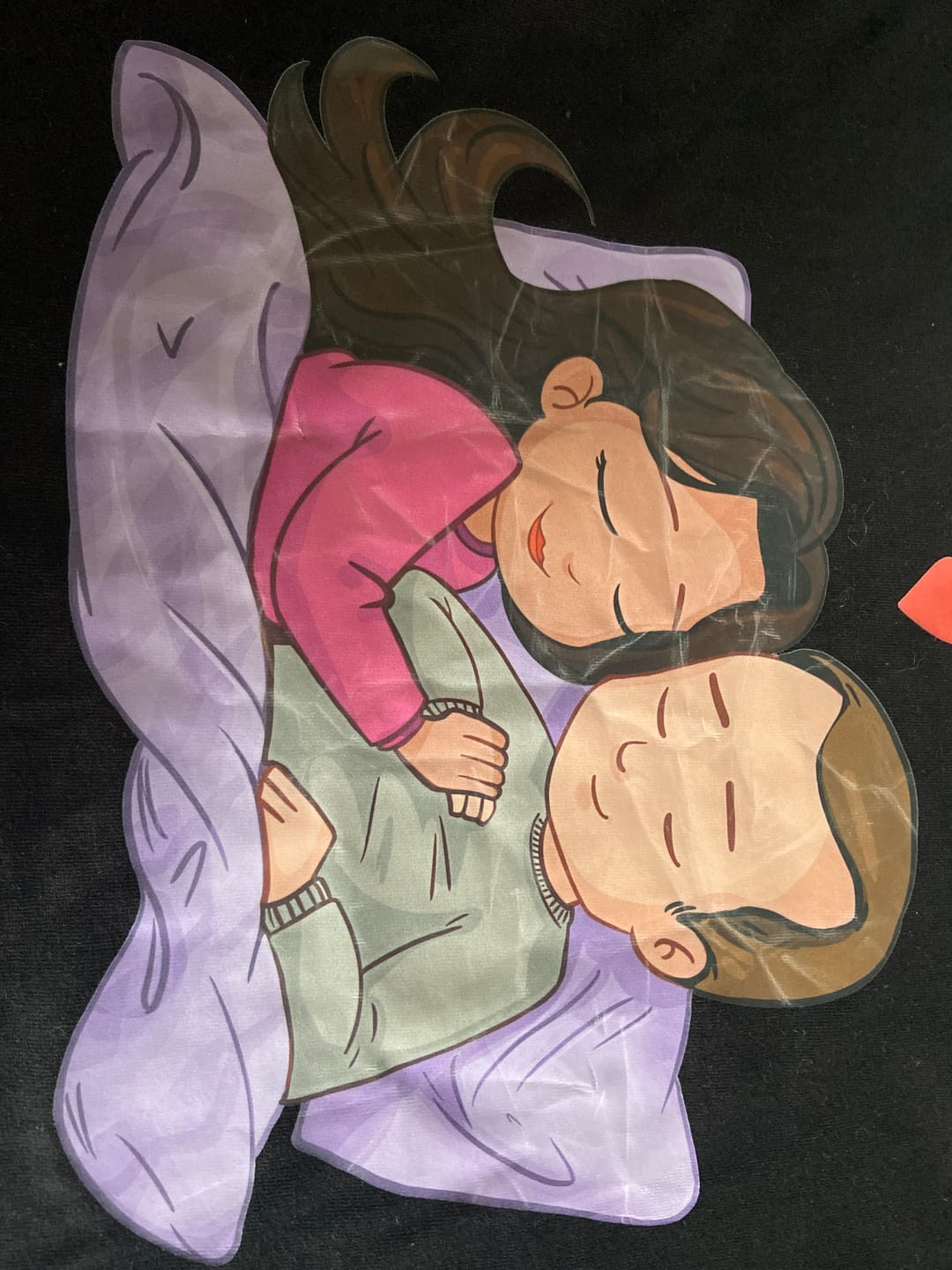 Customer photo review of Offizielles Schlafshirt - Personalisiertes T-Shirt für Paare